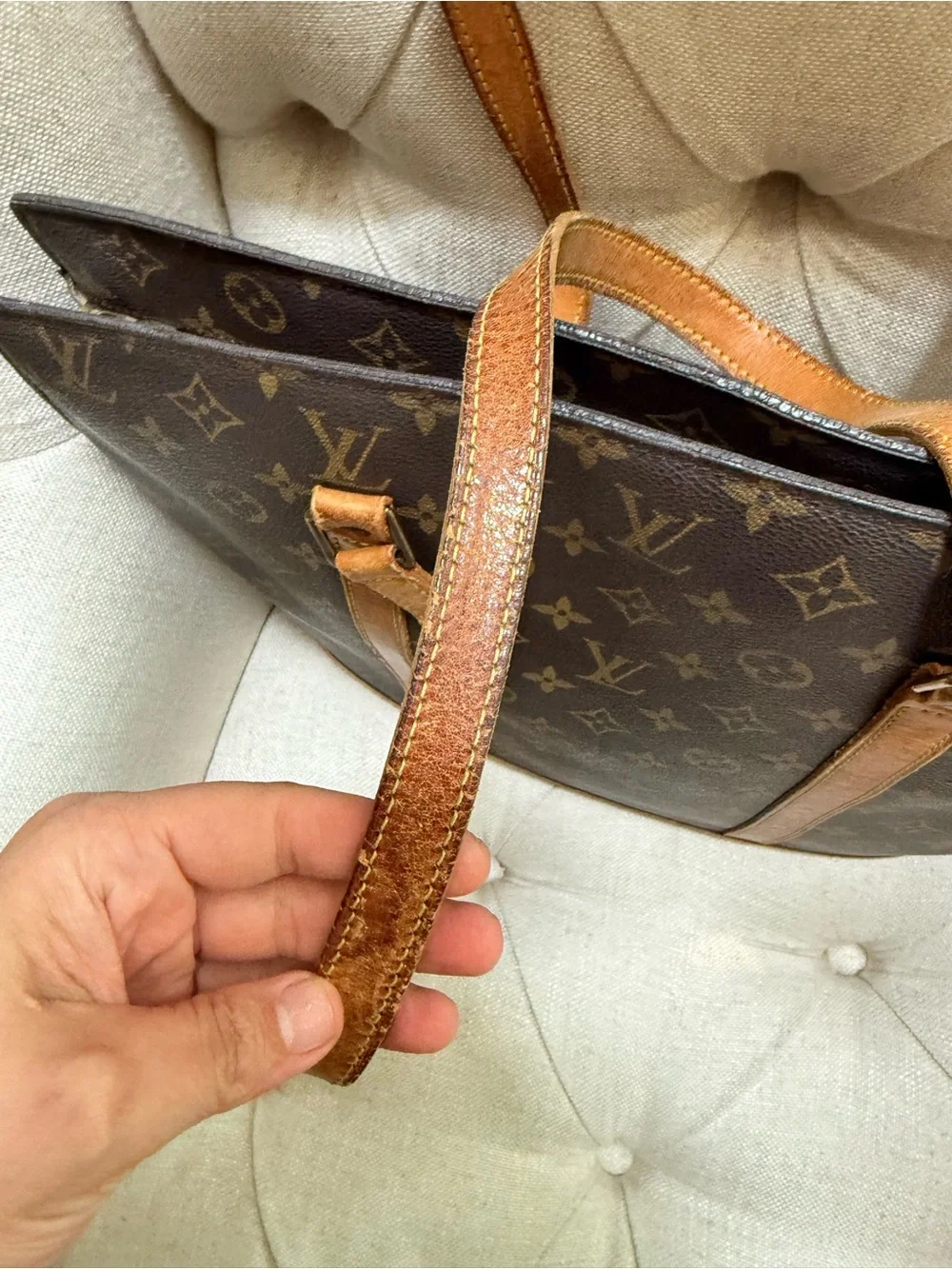 Louis Vuitton Vintage Monogram Babylone Tote Shoulder Bag